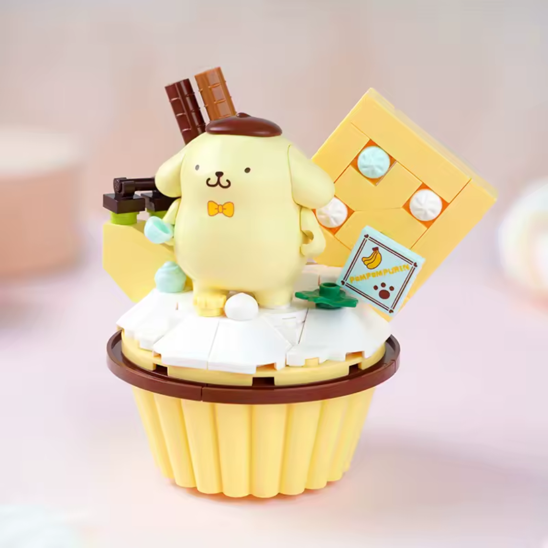 Pompompurin Cupcake Building Blocks