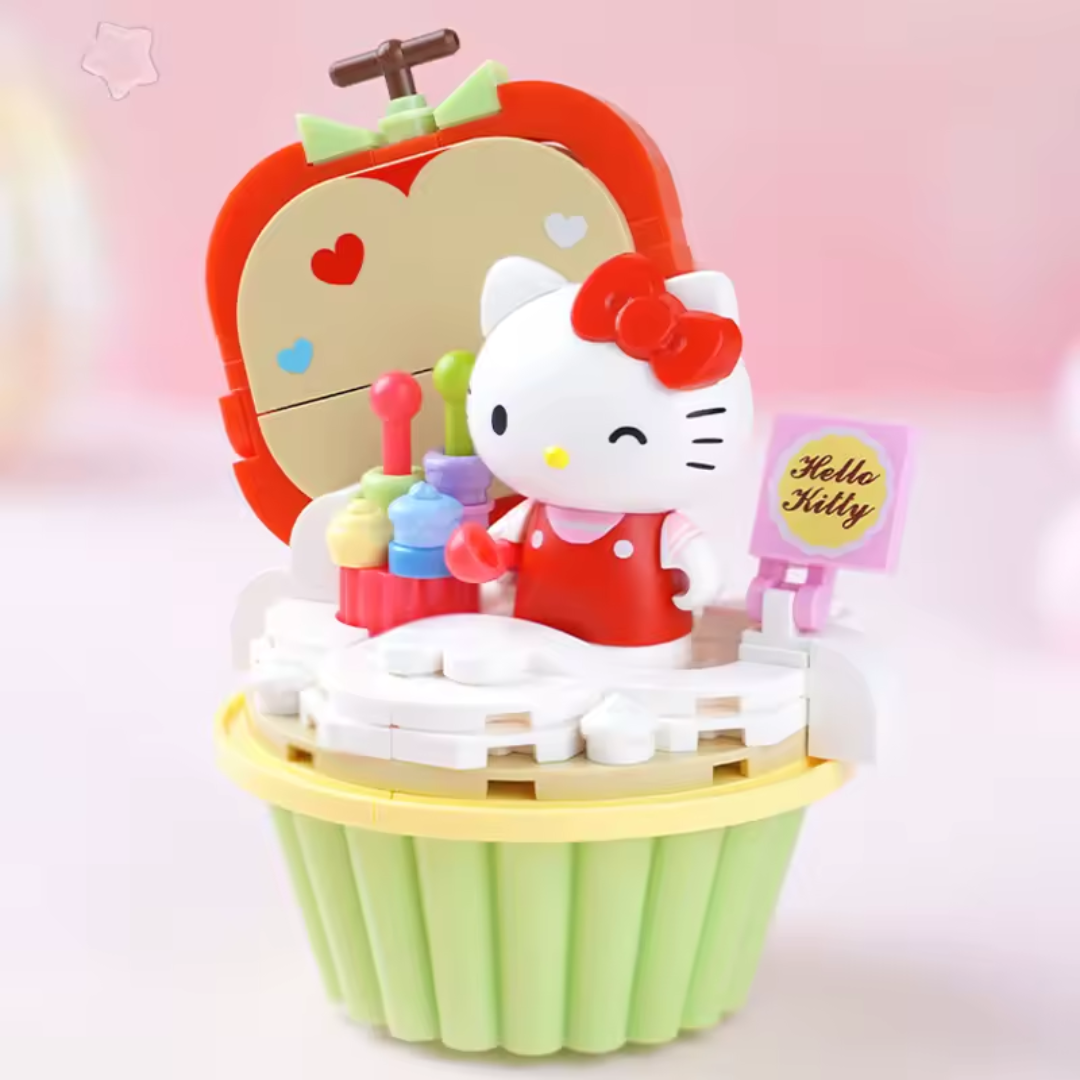 Hello Kitty Cupcake Building Blocks